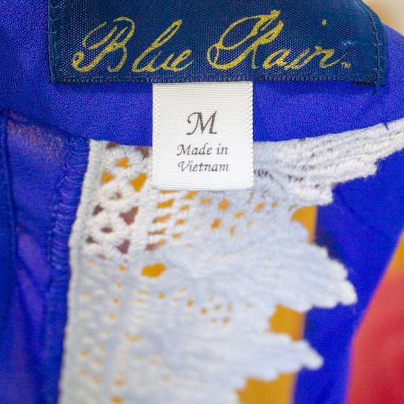 Blue Rain Blue Sleeveless  Swing Dress sz m - Picture 4 of 4